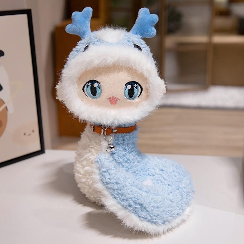 Яркая плюшевая игрушка-змея, милая кукла-змея для малышей с ПП-хлопком, идеально подходит для подарков