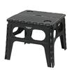 CAPTAIN STAG Outdoor Table Folding Table Compact Folding Table with Handle Black UW-1529
