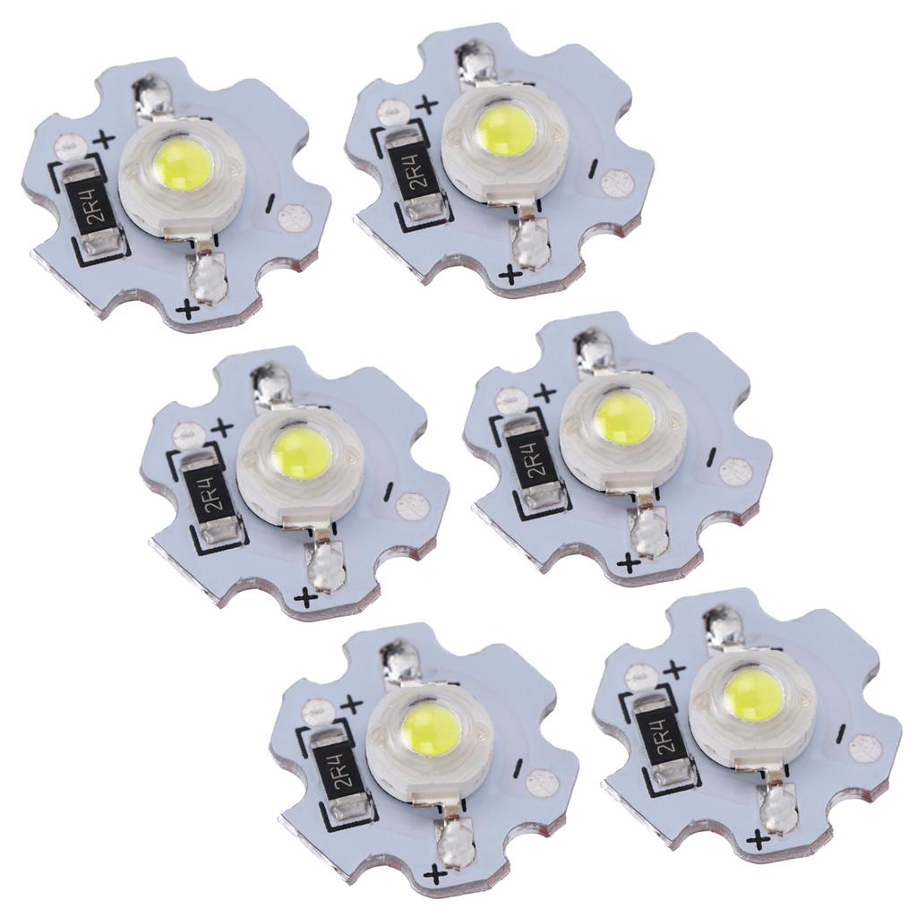 25Pcs 5V LED Chips 200LM 3W High Power LED Lamp Beads for DIY Lighting FixturesPure White