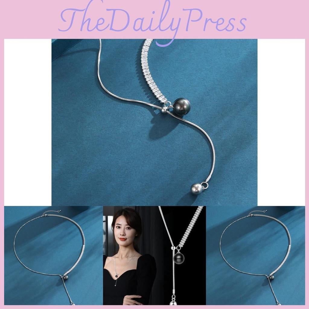 Fashionable Multilayered Pearl And Crystal Necklace With Unique Geometric Design Women For