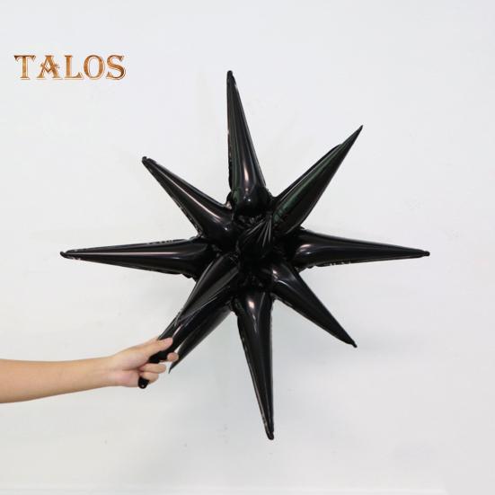 6 шт. Звездные шары 12-точечные звездные шары из фольги и майлара для свадебного юбилея, рождественского, новогоднего, дня рождения, вечеринки, принадлежностей