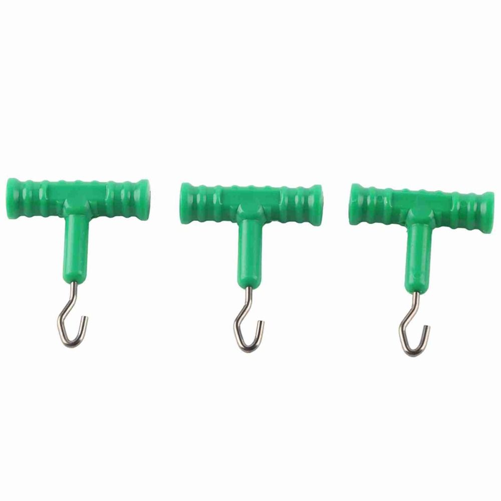 10 Pcs Stainless Steel Fishing Knot Puller T Shape Handle Rig Puller Knot Tools Outdoor Fishing