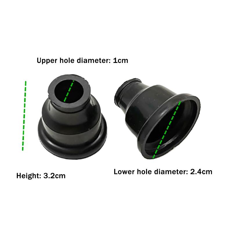2PCS Motorcycle Scooter Mirror Seal Dust Proof Sleeve For CG125 GN125 YBR125 YBR250 TTR225 GN250 125cc 150cc 250cc