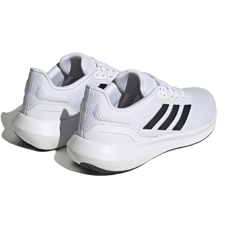 Adidas Runfalcon 3.0 Cloudfoam Low White Black Мужские кроссовки Cloud-White Core-Black HQ3789