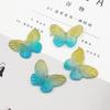 200Pcs Acrylic Butterfly Gradual Color Beads for DIY Jewelry Making Findings