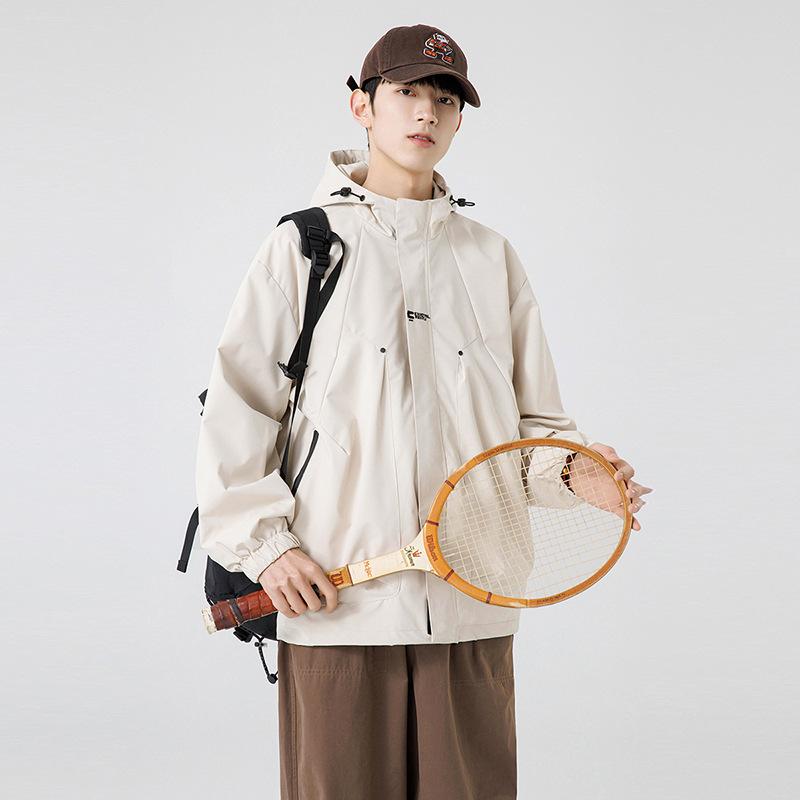 Куртка мужская японская модная брендовая свободная куртка с капюшоном для альпинизма мужская весенне-осенняя американская повседневная рабочая куртка