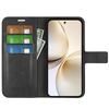 For Realme 14 Pro+ 5G Stand Case Anti-Scratch Calf Texture Leather Phone Cover