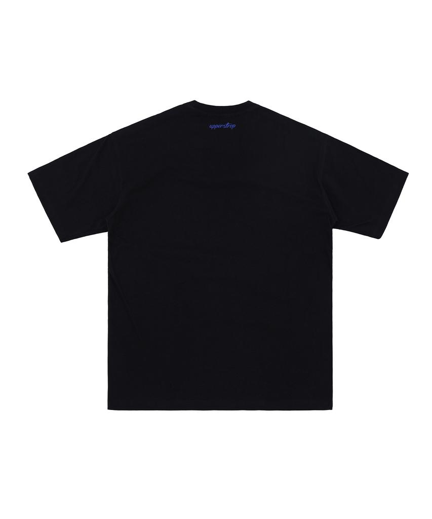 UPPERSTROP [Up3062] Upst Golf Casual Comma Short Sleeve T-Shirt Black