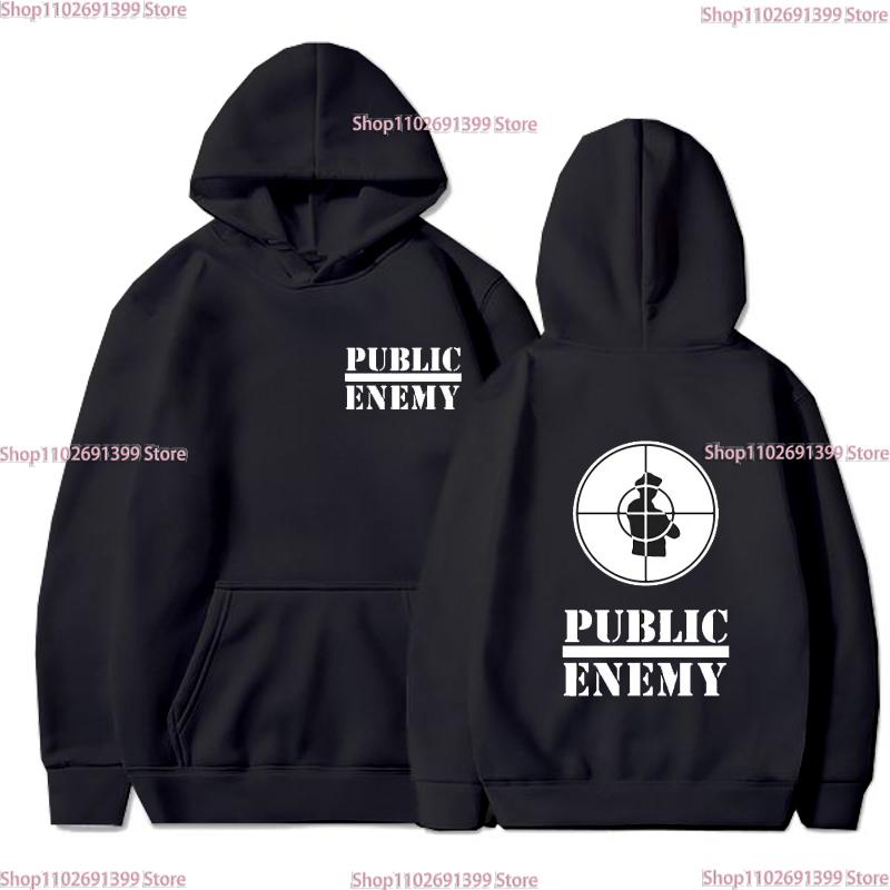 Zipper Hoodies men's MUSIC Rap Public Enemy fleece long sleeved rock  jacket Printed sportswear skateboard hoodie