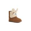 UGG Ssic Снежные ботинки для детей с подкладкой из флиса, на молнии, с изображением ламы, цвет каштановый, для детей от 3 до 7 лет 1123656T-CTSD