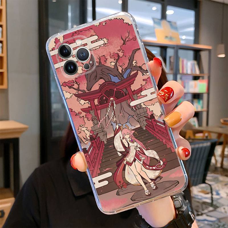 Чехол для телефона Adventure Games Genshin Impact для iPhone 14 13 12 11 Pro Max XS X XR SE 2020 6 7 8 Plus Mini прозрачный