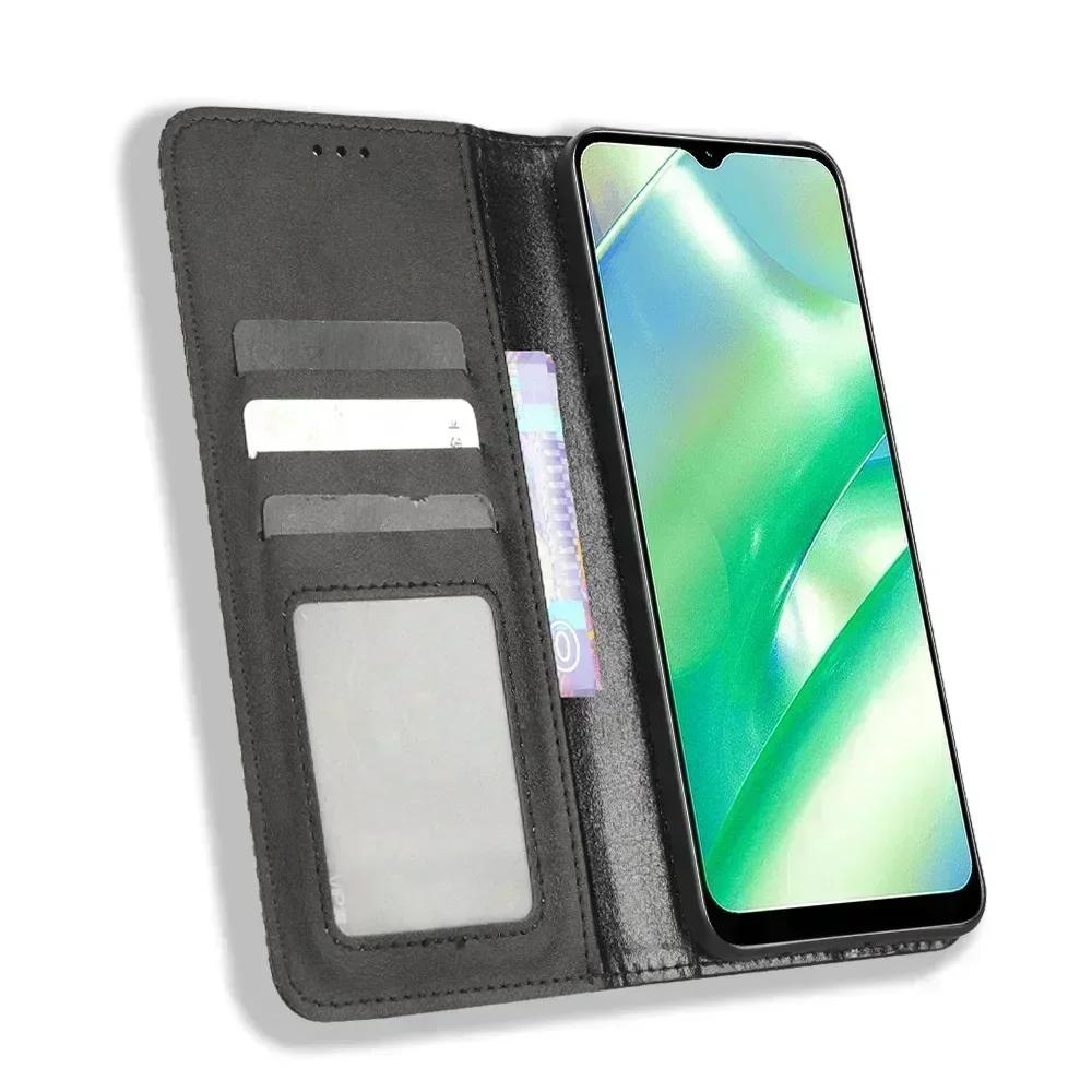 Для Poco M7 Pro 5G Flip Luxury Retro Skin Leather Case Wallet Book Magnet Full Cover для Xiaomi Poco M7 Pro 5G X7 Pro M6 X6 NEO X5 Phone Bags
