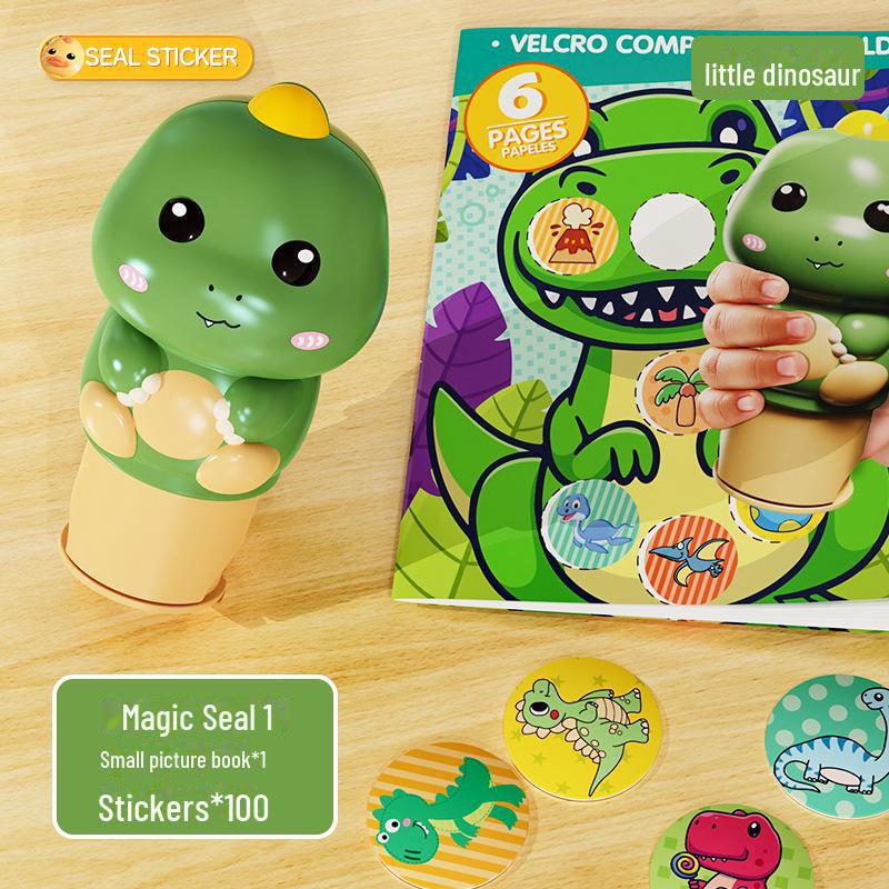 Книга с наклейками и штампами Magic Seal для детей 3-6 лет: Творческие награды для мальчиков и девочек