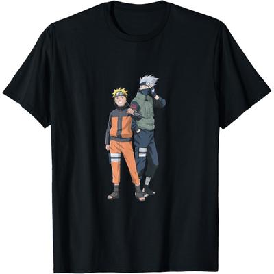 Naruto Shippuden Naruto and Kakashi Characters T-Shirt