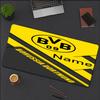 Custom Name Borussia Dortmund Theme Mouse Pad Non Slip Rubber Base Multifunctional Office Home Decor Perfect For Workspace Personalization