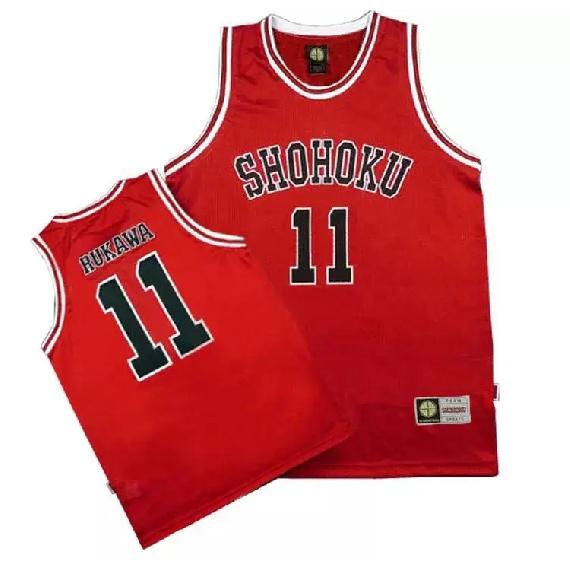 1-15 Anime Shohoku School Basketball Team Jersey Cosplay Costume Sakuragi Hanamichi Rukawa Jersey Sports Wear Uniform