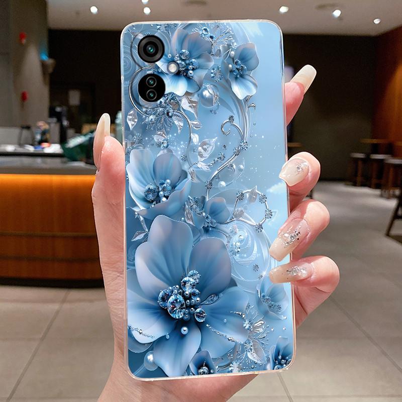 For Tecno Camon 19 Neo Casing Luxury Fashion Butterfly Flowers Soft TPU Silicone Clear Back Cover Camon 19Neo CH6i Phone Case