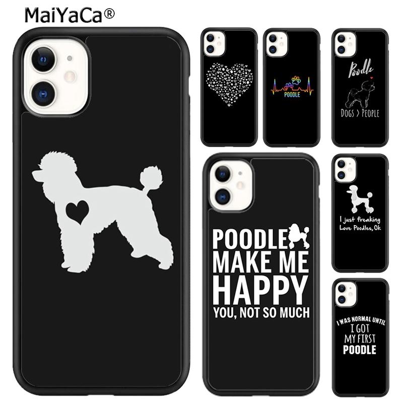 MaiYaCa Смешной Пудель Любители Собак Чехол для Телефона Для iPhone 17 Air 16 16e 15 plus 11 12 13 14 pro max coque