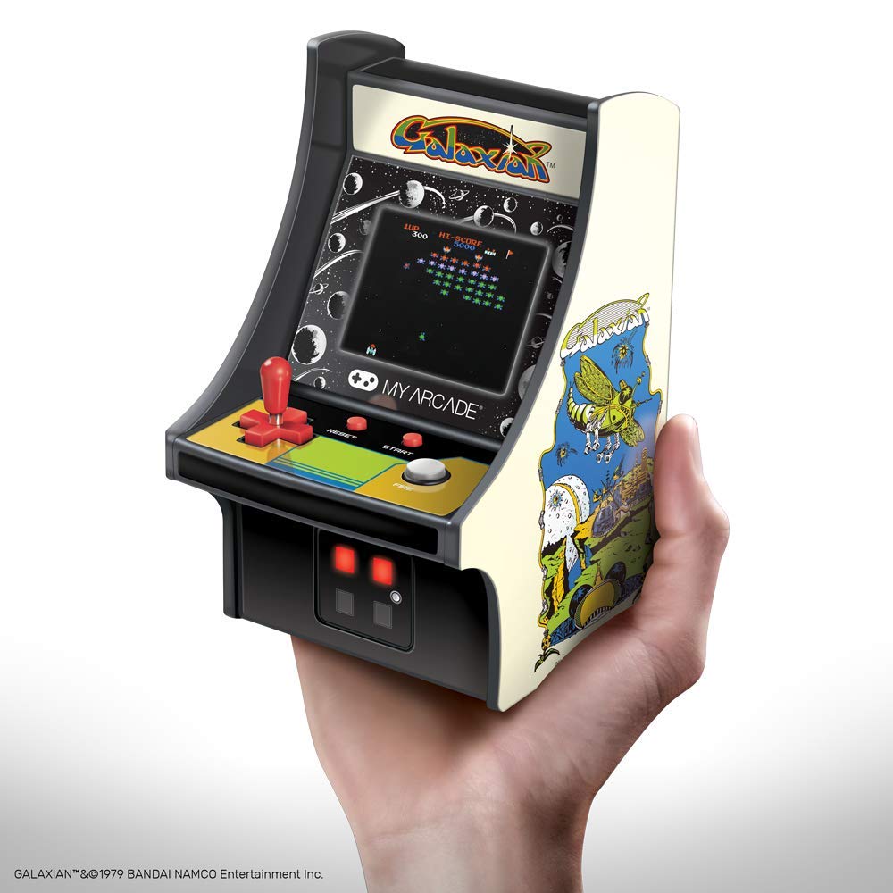 MyArcade 6,75-дюймовая ретро-мини-игра Galaxian Белый и Черный DGUNL-3223