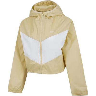 Легкая укороченная куртка с капюшоном в стиле колор-блок Женские куртки Коричневый HJ1183-783