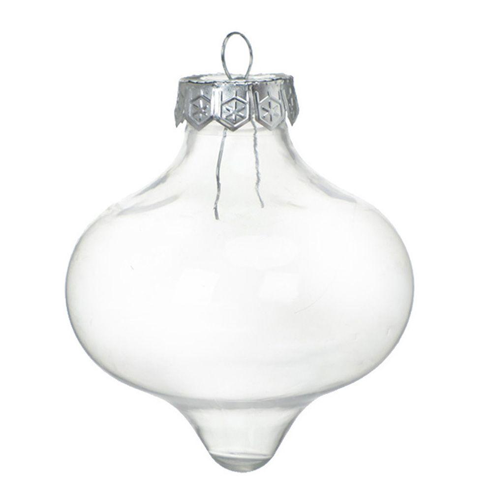 DIY Gifts Xmas Ornaments Plastic Christmas Tree Decoration Transparent Balls Fillable Candy Box