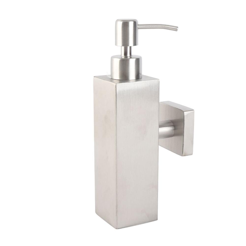 Square Shape Liquid Soap Dispenser Lotion Dispenser Bathroom Kitchen Public Restroom
