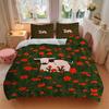 3pcs Cow Print Bedding Set, Ideal for Home Use, Suitable for Bedroom Decor (1*Duvet Cover + 1/2*Pillowcases, No Core) yy250821219