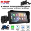 Портативный 6,86-дюймовый сенсорный экран GPS-навигатор для мотоцикла с поддержкой беспроводной функции CARPLAY/Android-радио, автоматический регистратор вождения