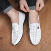 Summer Men Casual Shoes Leather Breathable Comfort Slip-on Mens Driving Shoes Luxury Brand Men Loafers Mens Lazy Shoes Moccasins