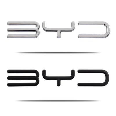 1 шт. 3D Металл Для Автомобиля BYD Буквы Логотип Значок Задняя Декорация Багажника Наклейка Эмблема Заднего Багажника Стайлинг Автоаксессуары
