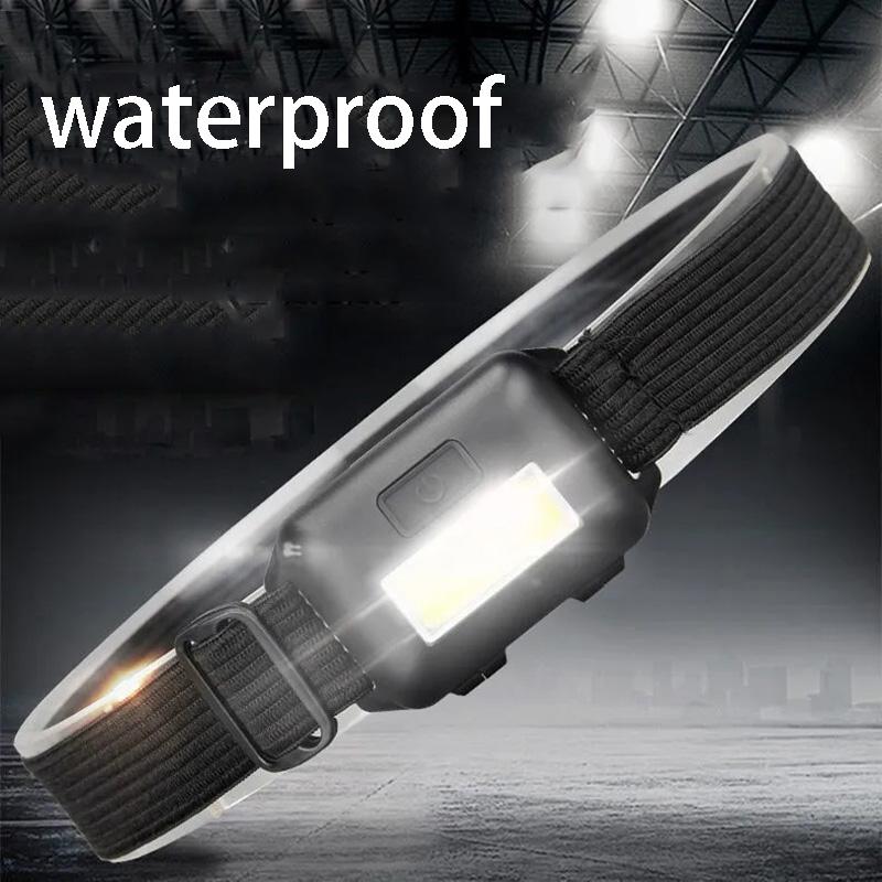 Мини Портативный COB Светодиодный Налобный Фонарь 3 Режима Открытый Водонепроницаемый Ночная Езда Рыбалка Налобный Фонарь Питание от Батареек (нет батареи) передняя фара