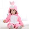 Children's Animal One-piece Romper Baby Plus Size Warm Romper Baby Flannel Romper Jumpsuit