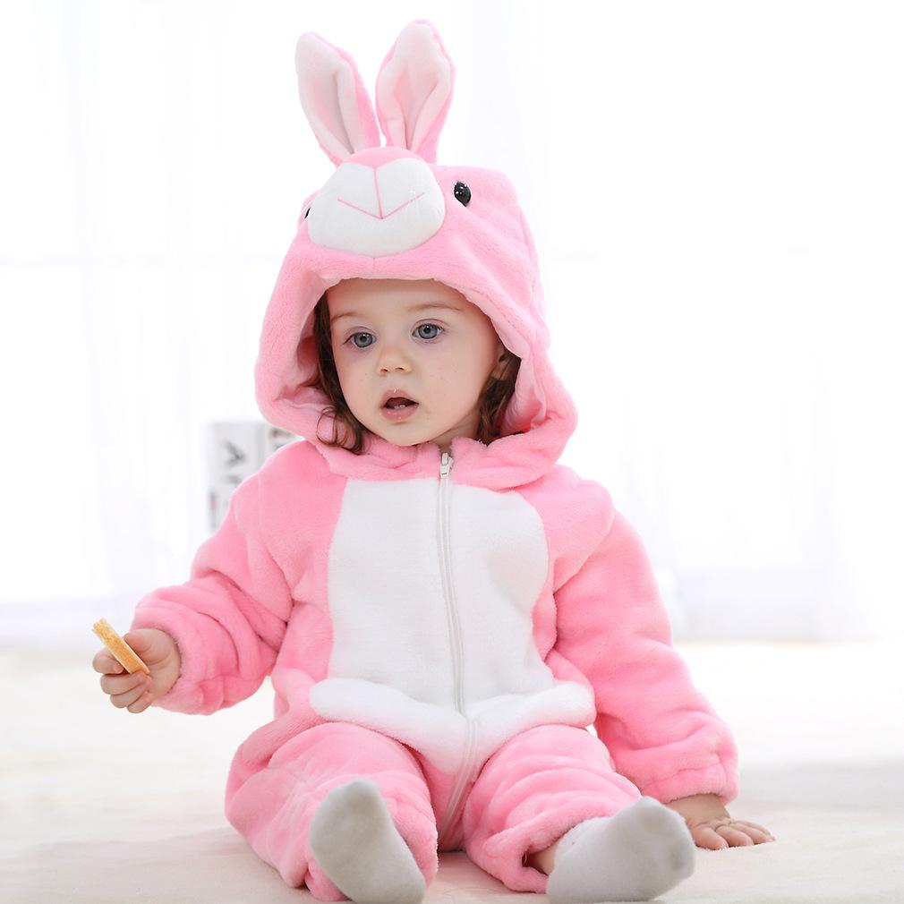 Children's Animal One-piece Romper Baby Plus Size Warm Romper Baby Flannel Romper Jumpsuit