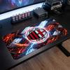 Большой коврик для мыши с принтом AC Milan, нескользящий мягкий резиновый игровой коврик для стола, декор для офисного ноутбука компьютера