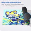 Mouse Pad Colorful Gaming Keyboard Rug Laptop Japan Anime XXL P-pokemon Jirachi Pattern Anti-slip Desk Mat PC Gamer LockEdge Mat