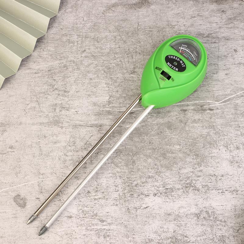 Plant Test Flower Instrument Tool 3 In 1 Soil Meter Moisture Light Ph Testers With 2 Probes Soil Monitor For Garden