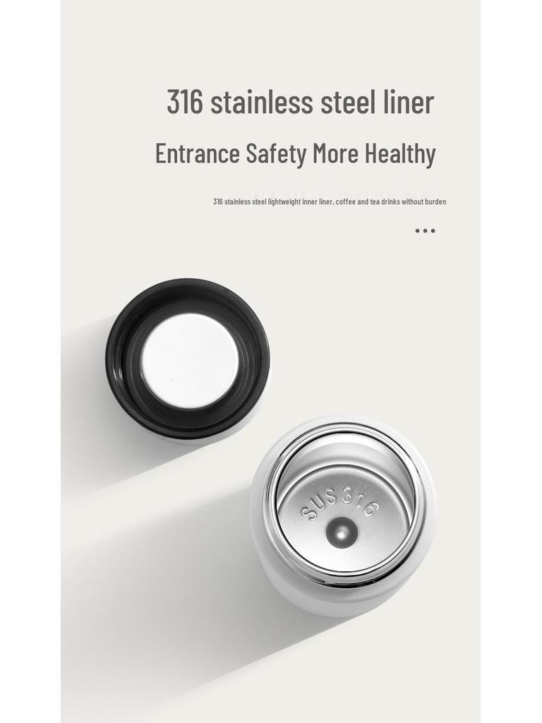 316 Stainless Steel Mini Lipstick Insulated Pocket Cup - Unisex, High-Value, Engravable