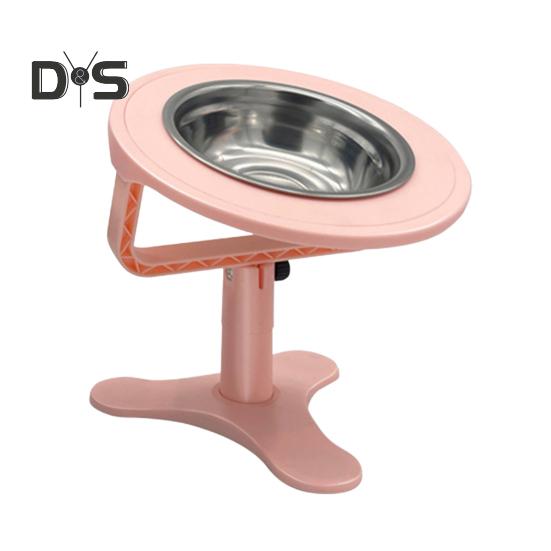 Поднятая миска для кошачьего корма, регулируемая наклонная миска из нержавеющей стали для домашних животных, нескользящая приподнятая кормушка для домашних кошек и собак