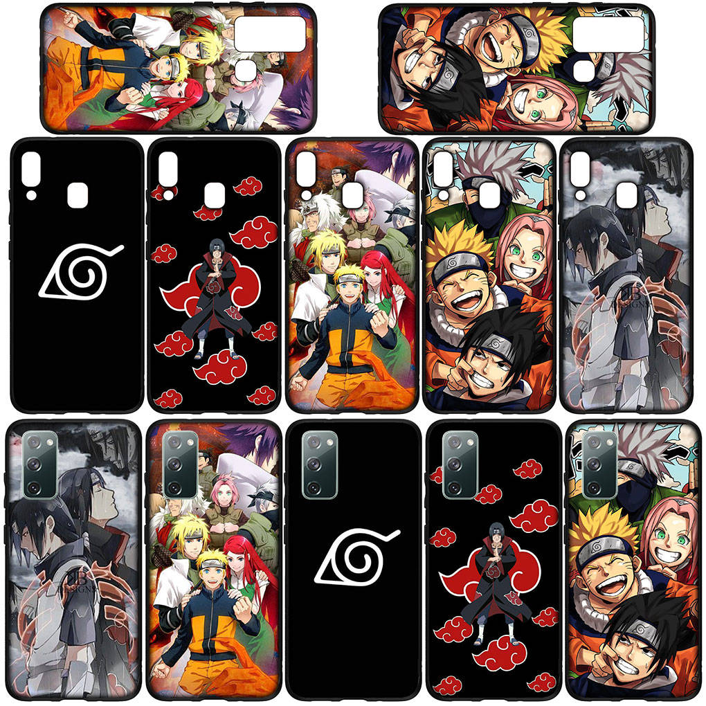 Чехол для телефона Samsung Galaxy S24 S23 iPhone 15 14 Xiaomi Redmi Note 13 12 11 8 10 9 Pro Max X XR OPPO A15 Huawei Comics Itachi Uchiha Sasuke Naruto