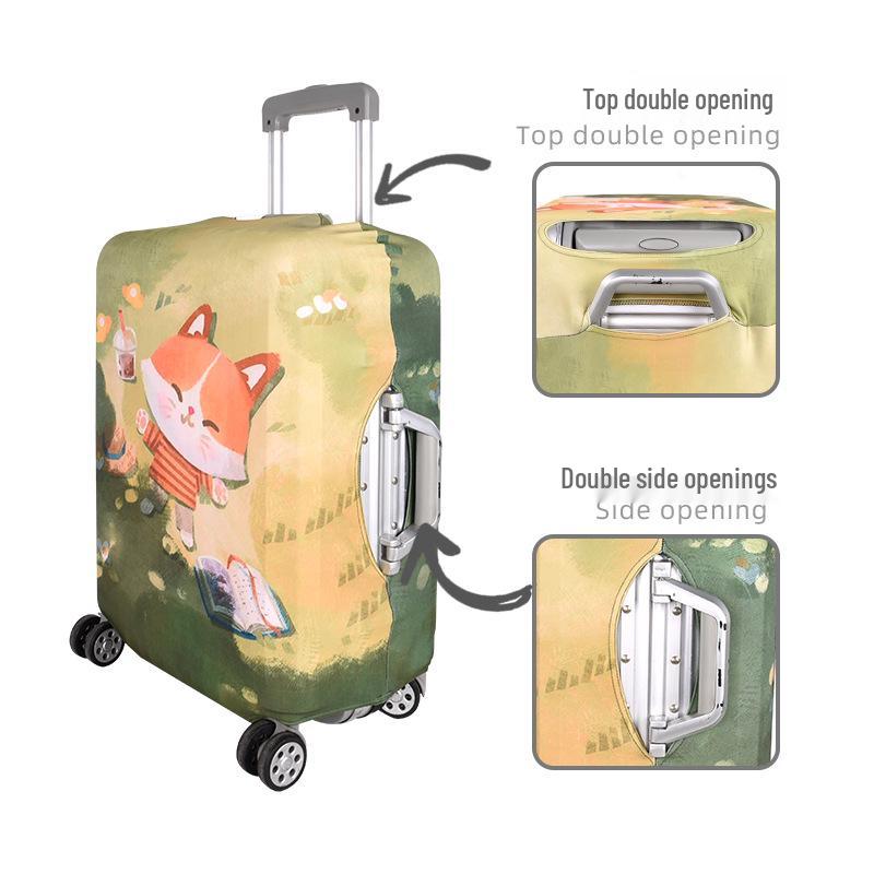 Thickened Cartoon Leather Suitcase Covers: Protective Dust Cover for 20, 24, and 28 Trolley Cases