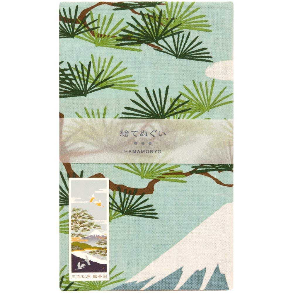 Hamamonyo Illustrated Hand Miho No Matsubara Landscape Towel