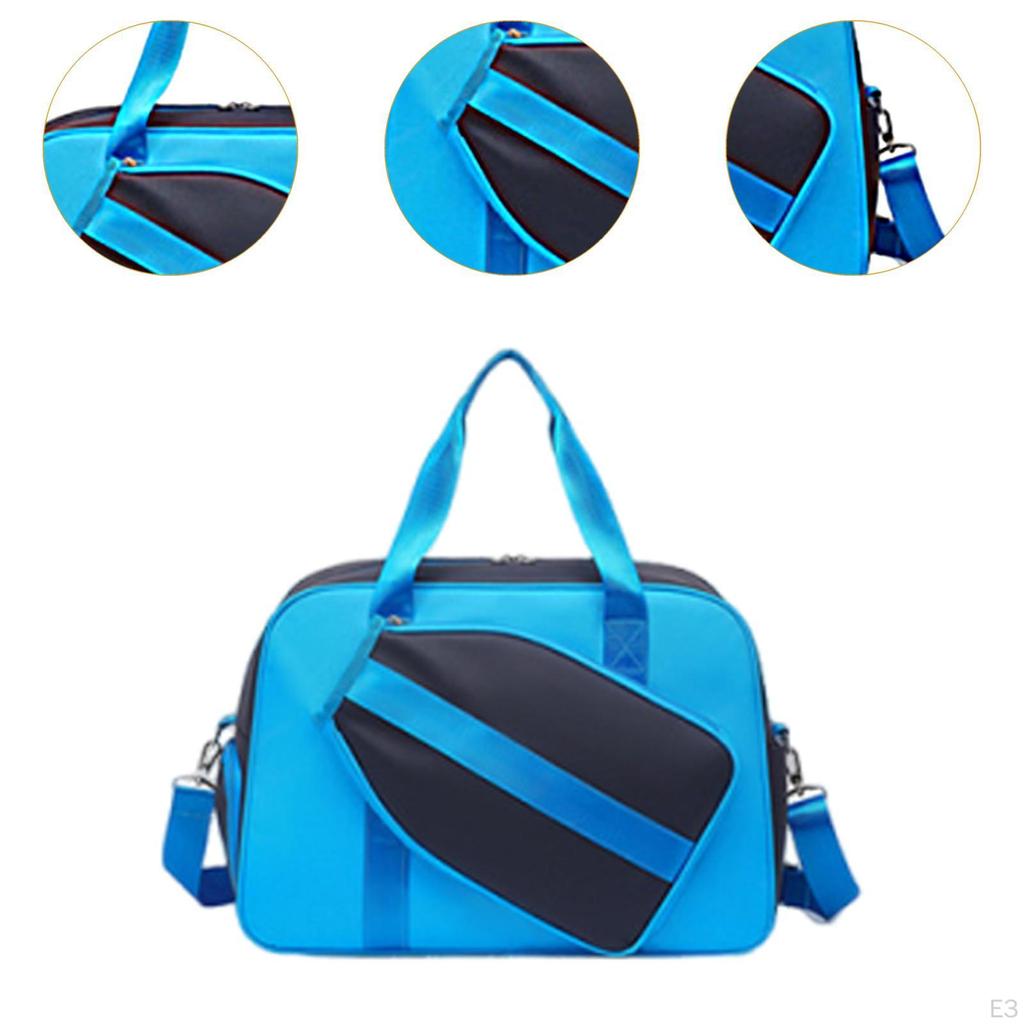 Спортивная сумка Pickleball Bag, многоцелевая, портативная, большая вместимость, с отделением для обуви, стильная