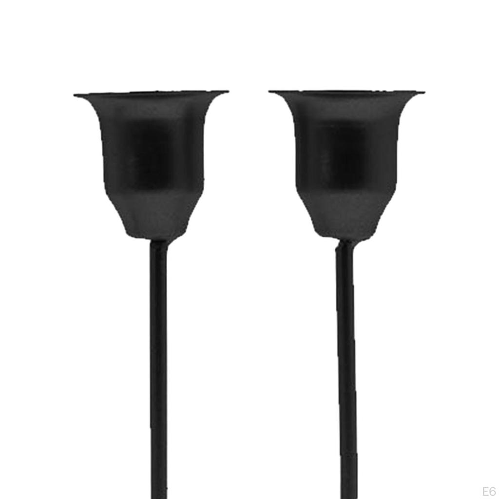 Подсвечник для столбовых свечей Декоративные подставки 2-х точечный железный орнаментный подсвечник