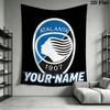 Custom Name Atalanta BC Wall Tapestry Aesthetic Wall Hanging Printed Fabric Blanket Decorative Tapestries for Bedroom Living Room Home Decor