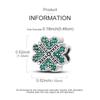 925 Silver Green Charms Beads Four Leaf Clover Dangle For Women Girls Bracelet DIY Jewelry Gifts