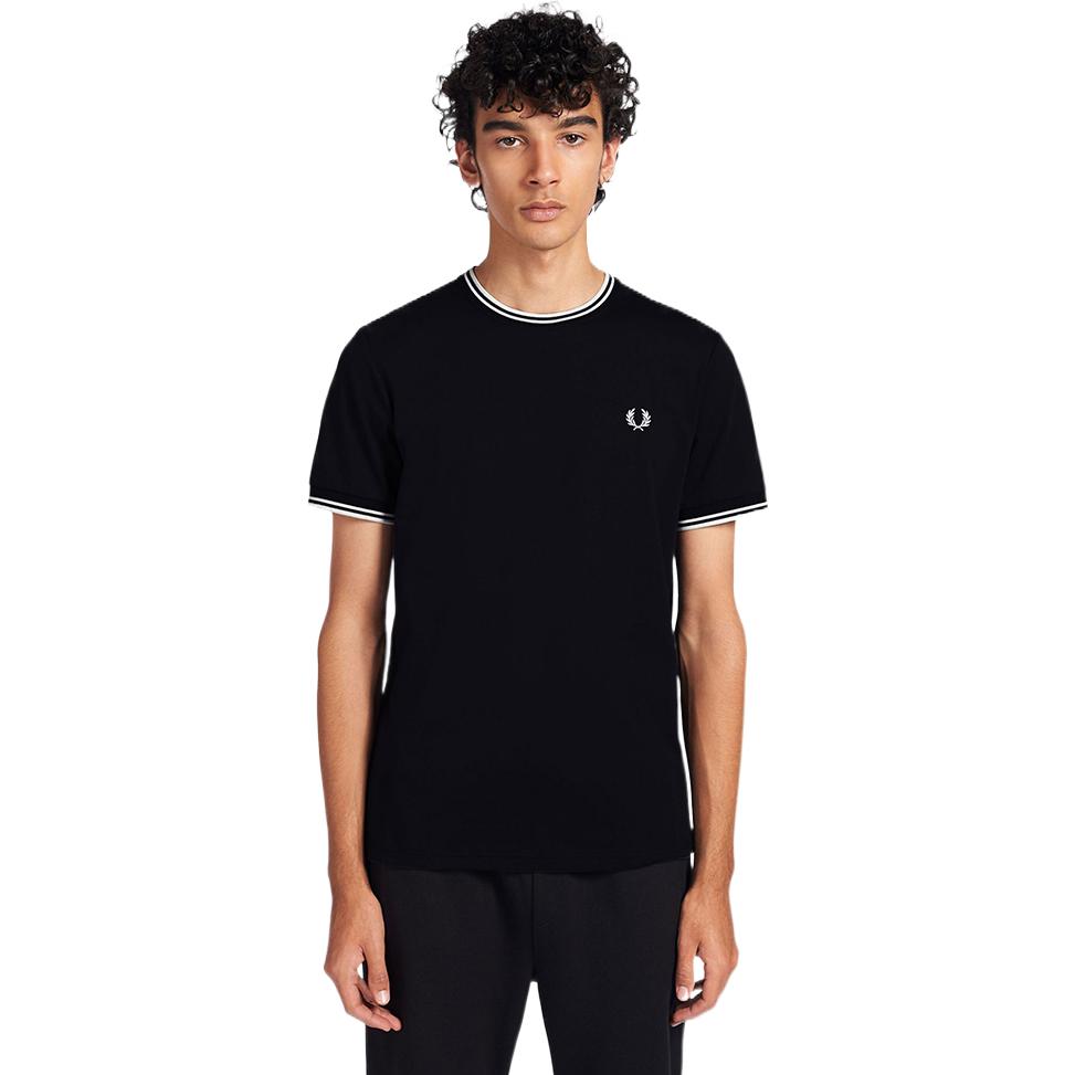 Fred Perry Хлопковая футболка с воротником-стойкой FPXTEM1588XMI