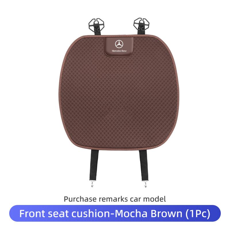 CSF1 Ice Silk Car Rear Front Seat Backrest Cushion Non-Slip Pad For Benz W211 W124 W176 W177 C180 C200 C260 C300 GLC CLE CLA