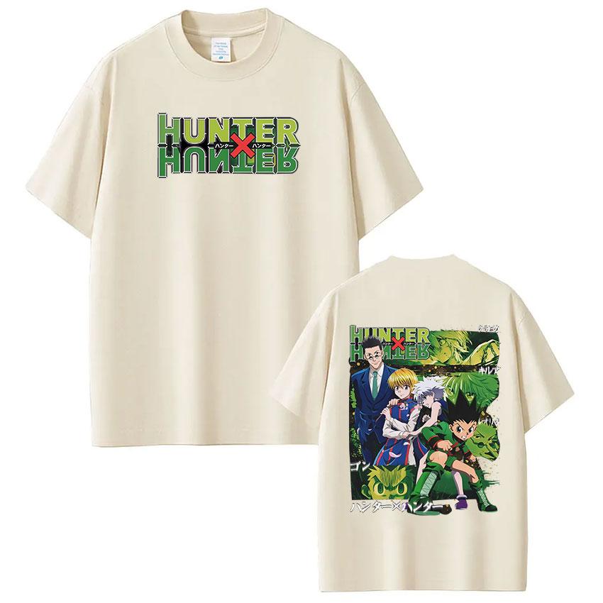 Аниме Hunter X Hunter Футболка ГОН ФРИКС Killua Zoldyck Курапика Леорио ПаладиKnight Футболка Мужская Женская Хлопок Повседневные Футболки