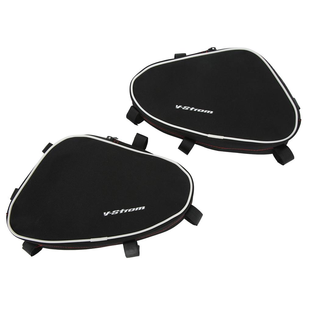 2 Pcs Motorcycle Frame Crash Bars Bag Repair Tool Placement Package Replacement for Suzuki V‑Strom DL650 DL1000