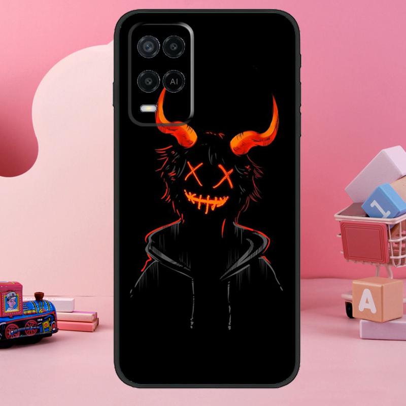 Чехол с изображением Дьявола Bad Boy из Аниме для OPPO A17 A77 A57 A54 A53 S A31 A5 A9 A15 A52 A72 A91 A93 A74 A94 A16 A76 A96